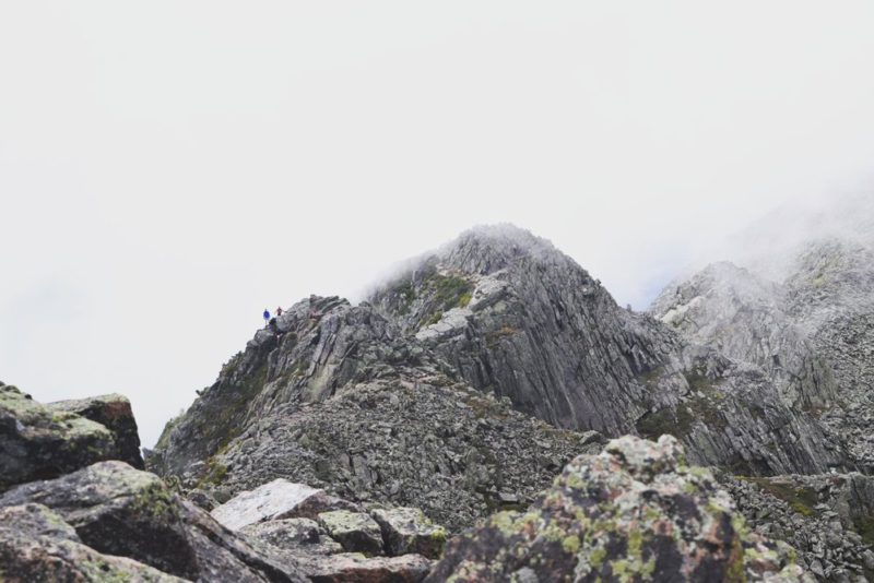 hiking mt katahdin in the rain